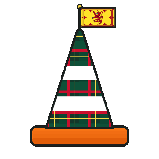 Lion Rampant tartan cone